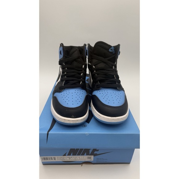 Nike Air Jordan Retro I 1 High OG GS UNC Toe Blu Grade School Size 7y FD1437-400 main image 8